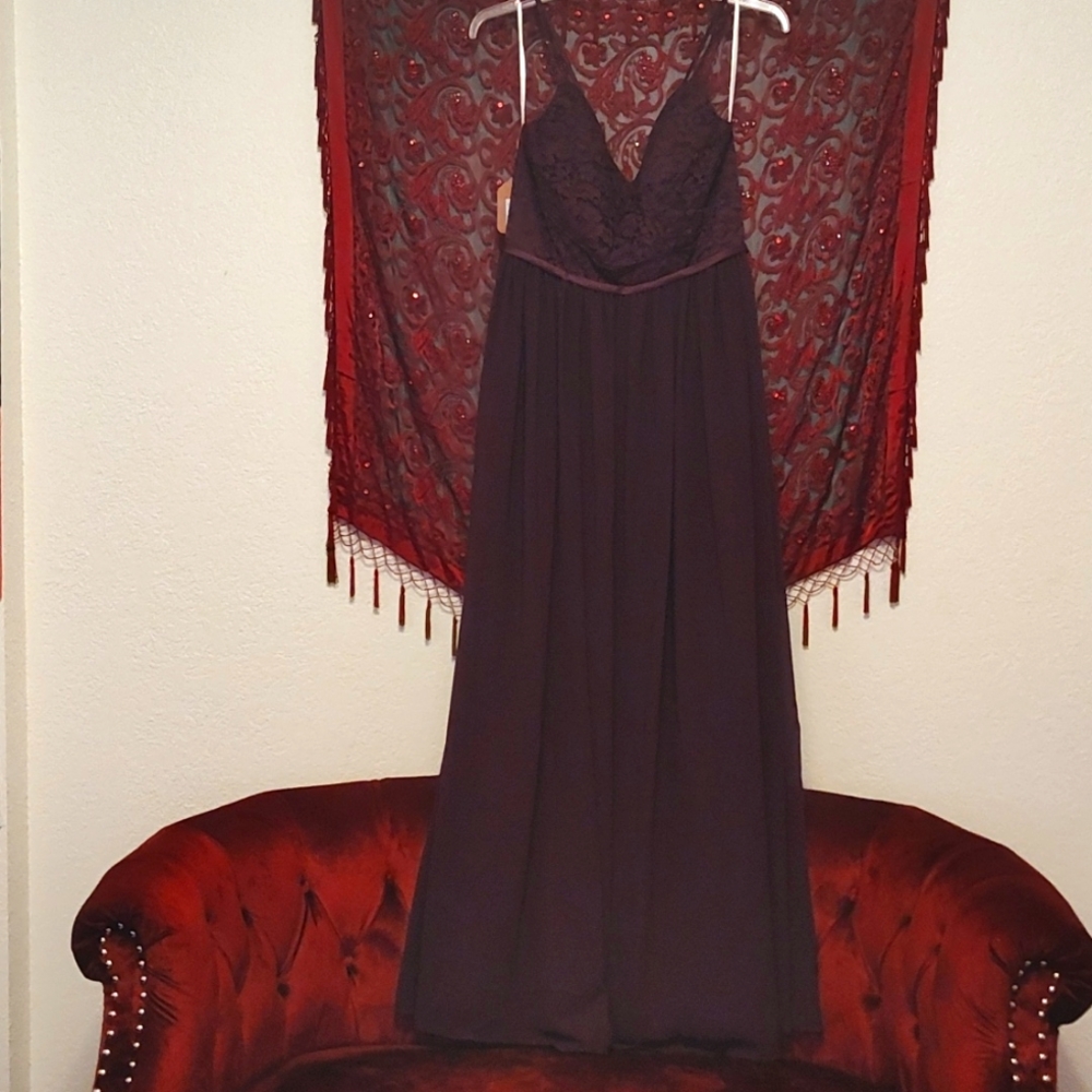 Christina Wu 22785 Bridesmaids Dress Size 14 Color Aubergine